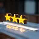Five star customer review icon